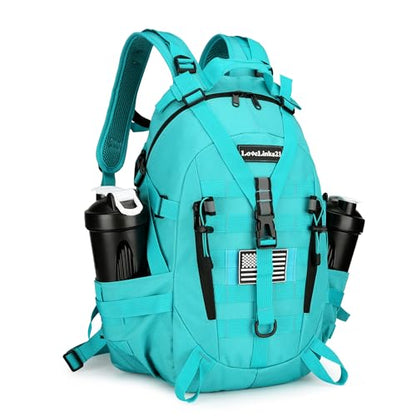 Lovelinks21 25L Tactical Backpack Hiking Daypacks Outdoor Military Molle Bag EDC Rucksack Motorcycle Backpack for Camping - color: Lake Blue