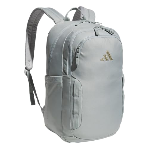 adidas Amplifier Backpack for Laptop, School and Gym, 28L, Wonder Sage Green/White/Regular, OSFA - color: Wonder Sage Green/White/Regular