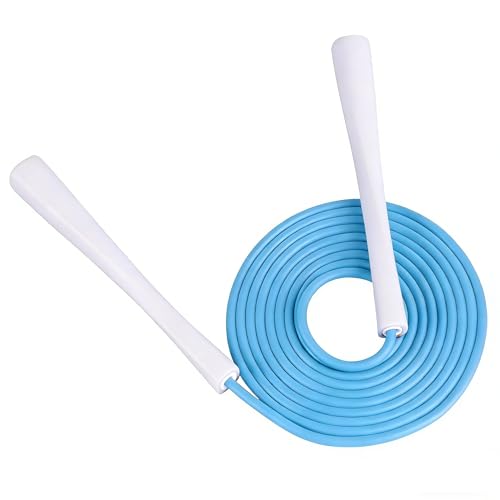 YUEDONG Cardio Jump Rope for Women & Men, 5mm PVC Fitness Rope for Weight Loss & Home Workouts - color: WHITE