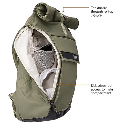 Thule Paramount 24L Backpack - Commuter Backpack with Padded Laptop Sleeve - Fits 16" laptops and 12" Tablets - Thoughtful Layout and Organization - color: Soft Green, size: 24L