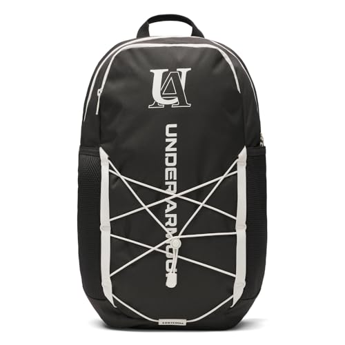 Under Armour Unisex Hustle Sport 6.0 Backpack, (006) Black/Black/Summit White, One Size Fits Most - color: (006) Black / Black / Summit White, size: One Size Fits Most