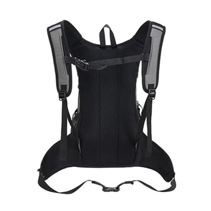 Keenso Outdoor Hiking Backpack Breathable Water Bladder Backpack 47x59x12cm Versatile Storage Multi Activity Hydration Pack for Camping Hiking Riding Adults - color: Gray