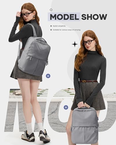wepadre Laptop Backpack For Women Gym Backpack Work Backpack For Men Casual Daypack Backpacks College Backpacks Grey