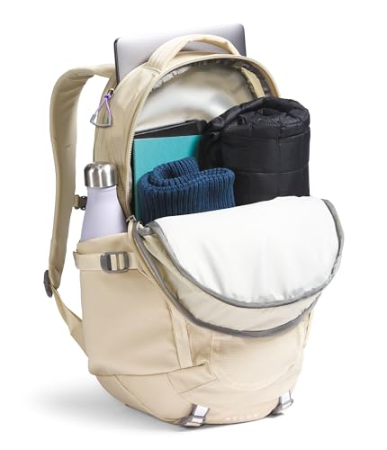 The North Face Women's Recon Everyday Laptop Backpack, Gravel/Optic Violet, One Size - color: Gravel/Optic Violet