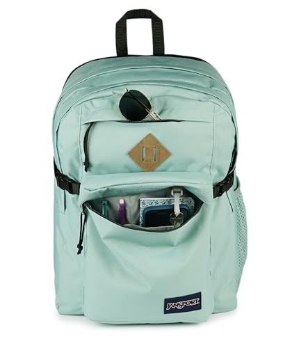 JanSport Main Campus Backpack - Travel or Work Backpack with 15-Inch Laptop Sleeve and Dual Water Bottle Pockets, Faded Sage - color: Faded Sage