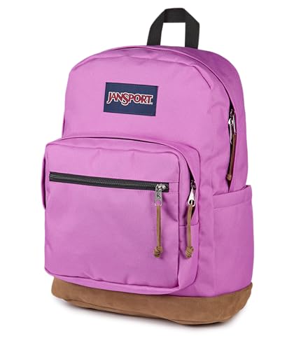JanSport Right Pack Backpack - Durable Daypack with Padded 15 Laptop Sleeve, Spacious Main Compartment & Integrated Water Bottle Pocket - Digital Fuchsia - color: Digital Fuchsia