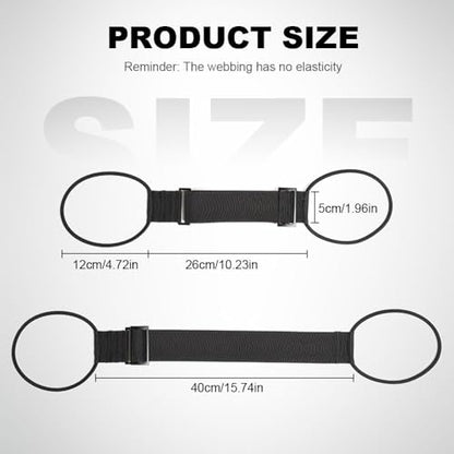 2 Pack Adjustable Luggage Connector Straps 2026 Elastic Travel Suitcase Add-A-Bag Fastening Belt, Multi-Use Strong Travel Luggage Connection Belt for Easy Travel (Colourful-2pc) - color: Colourful-2pc