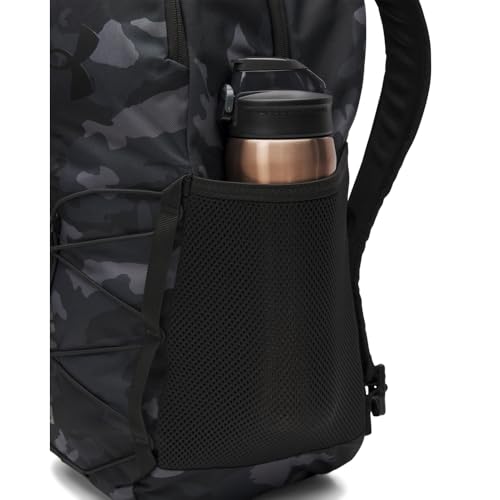Under Armour Unisex Hustle Sport 6.0 Backpack, (002) Black/Metallic Black, One Size Fits Most - color: (002) Black / Black / Metallic Black, size: One Size Fits Most