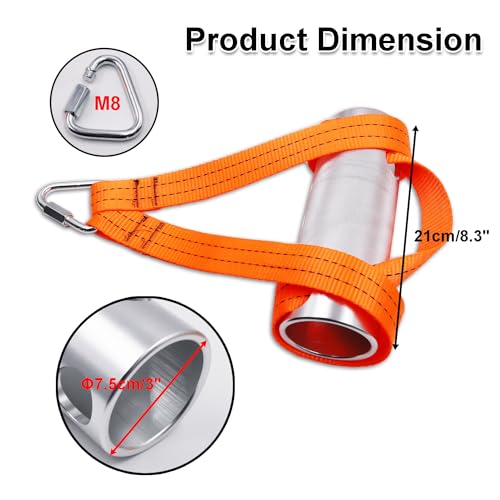 Arm Wrestling Exercise Handle Φ3in Thick Wrist Rolling Grip Wrist and Forearm Exerciser Multi Spinner Workout Handle