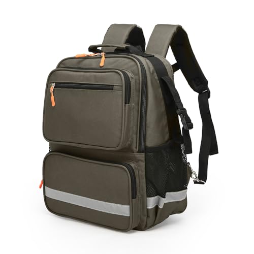 Madical Bag Empty First Aid Bag First Responder Trauma Backpack,Medical Backpack,Medical Emergency Kits Storage for EMT, EMS - color: Green