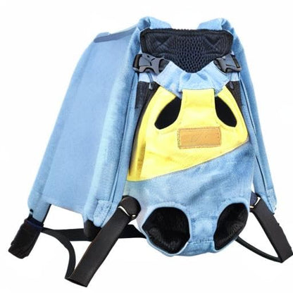 Pet Carrier Backpack, Adjustable Backpack Legs Out Easy-fit Chest Carrier for Medium Dogs Cats Puppies