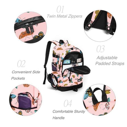 rickyh style School Backpack Travel Bag for Men & Women Lightweight College Back Pack with Laptop Compartmen - color: 01fhd