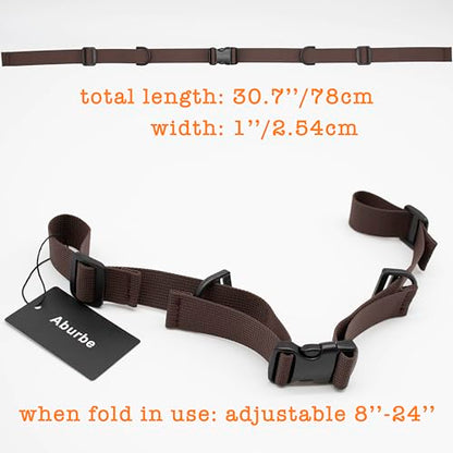 Backpack Chest Strap, Universal Add on Adjustable Sternum Strap, Chest Belt Replacement, with Heavy Duty Quick Release Buckle Clip, for Travel, Hiking, Camping, School - color: Brown