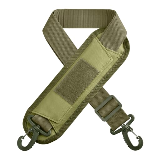 Azarxis Wide Replacement Shoulder Strap Adjustable Crossbody Canvas Webbing for Messenger Bag Laptop Computer Bag - color: #1 - Green