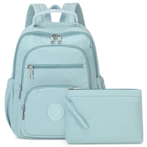 Backpack Purse for Women, Lightweight Mini Backpack Purse Small Bookbag with Mini Wallet and Luggage Strap,Green - color: Green