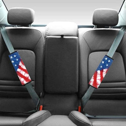 Forchrinse American Flag Patriot Car Seat Belt Cover Pads for Women Men Independence Day Seatbelt Shoulder Pad Safety Belt Strap Pad Protector - color: American Flag