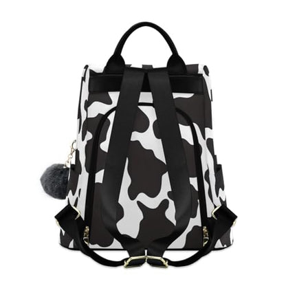 ALAZA Black White Cow Print Pattern Trips Hiking Camping Rucksack Pack for Women - color: multicolor 23