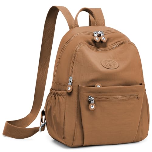 Mini Backpack Purse for Women, Stylish Daypack Shoulder Bag, Small Lightweight Daypack for Work Travle College (A- Coffee) - color: A- Coffee