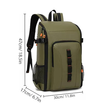 Asixxsix Outdoor Camera Backpack, Bag Professional for DSLR Mirrorless Camera Water Proof, Large Capacity Removable bag with Seven Removable Dividers and Several Pockets for Outdoor