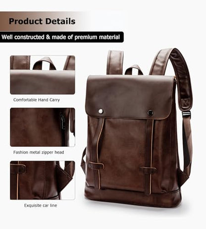 KingTo Anti Theft Laptop Backpack for Men Women, Lightweight Travel Bag | Lightweight business backpack, laptop storage and anti-theft travel styling support commute, campus and daily trips - color: Coffee