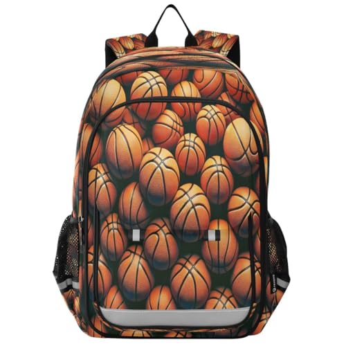 ALAZA Lovely Basketball Ball Backpack College Middle High School Bag Laptop Bag Casual Dayback Travel Business 17 inch