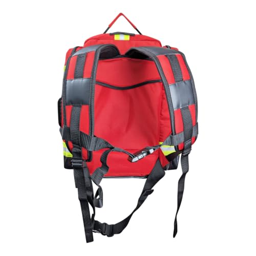 Kemp USA Premium Ultimate EMS Backpack Red Emergency Medical Trauma Bag - color: Premium Red