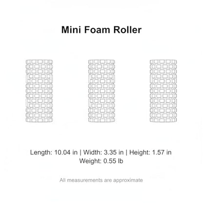 Mini Textured Foam Roller, 10 Inch Compact PVC Muscle Roller for Travel, Gym & Yoga (Pink/Blue) - color: Pink