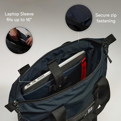 ANTLER - Essential Tote Backpack, Rucksack with Laptop Pocket, Suitcase Sleeve, Durable for Travel, Work, Gym Bag for Men & Women - Navy Blue - color: Navy