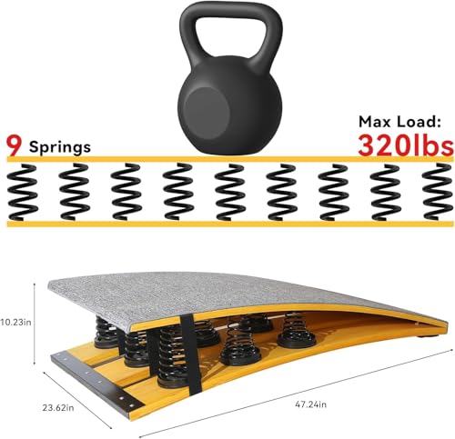 Heavy Gymnastics Springboard, Auxiliary Springboard for Gymnastics and Vault Training, 9 Steel Springs, Suitable for Hardwood Anti Slip Springboard in Gyms, Schools, and Martial Arts Gyms - color: blue