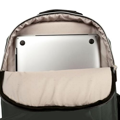 Kenneth Cole REACTION Women's Chelsea Chevron 15" Laptop and Tablet Backpack, Olive - color: Olive
