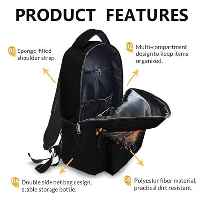 Boys School Backpack Kids Basketball Backpacks Bookbag Back to School Supplies, Black Large Capacity Cool Sport Back Pack for Kindergarten Elementary Middle (17 Inches) - color: Color 1