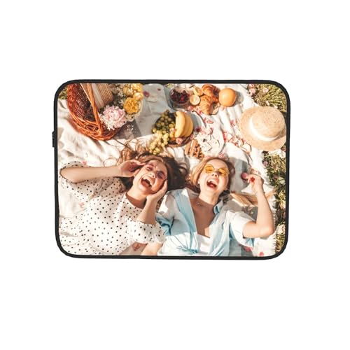 Custom Laptop Sleeve Bag Personalized Laptop Case Add Photo Logo Text Carrying Briefcase Protective Case Computer Notebook Bag (17 inch) - size: 17 inch