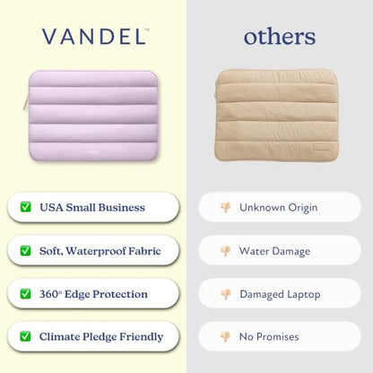 Vandel The Original Puffy Laptop Sleeve 13-14 Inch, Laptop Case 14 Inch - color: i. Lilac, size: 13-14 Inch