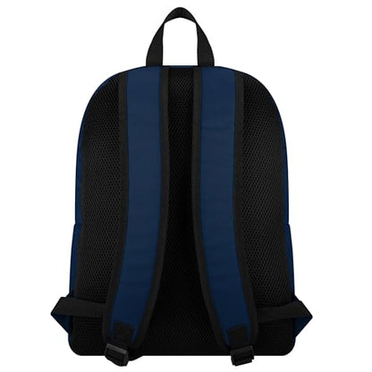 FOCO NFL Officially Licensed Team Color Primary Logo Solid Stripe Football School Bag Travel Backpack - Seattle Seahawks - Navy - color: Seattle Seahawks