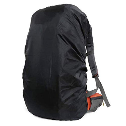 LassZone Backpack Cover Rain Cover, Waterproof 30-70L Rucksack Cover Bag Perfect for Hiking Camping Traveling Cycling Outdoor Acclivities Black - size: 45L-60L