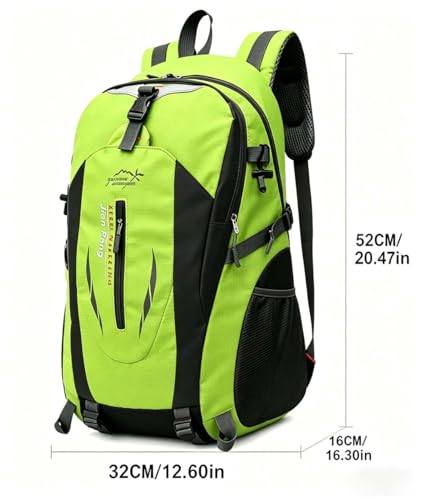 Outdoor Hiking Backpack,Lightweight Travel Daypack,Waterproof Multi-Function Sport Rucksack for Camping,Cycling,Mountaineering & Daily Outdoor Use(Green)