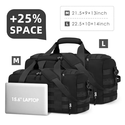 ZOMFELT Gym Bags for Men, 3-in-1 65L Large Sports Duffle Bag for Travel - size: Large