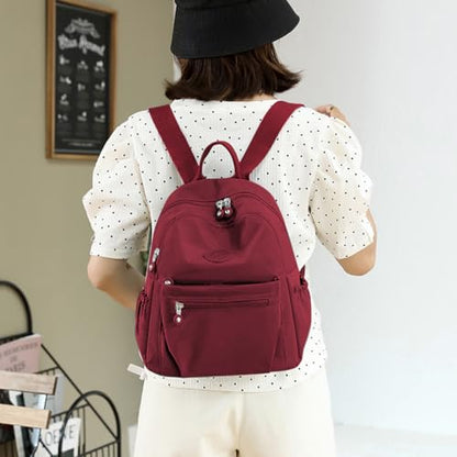 Mini Backpack Purse for Women, Stylish Daypack Shoulder Bag, Small Lightweight Daypack for Work Travle College (A- Wine Red) - color: A- Wine Red