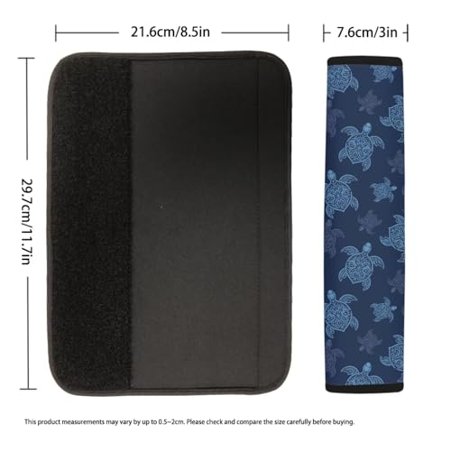 Forchrinse Blue Sea Turtle Car Seat Belt Cover,2 PCs Shoulder Strap Pads Cover,Safety Belt Strap Shoulder Pad for Adults and Children - color: Blue Sea Turtle