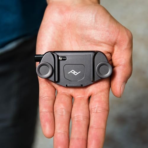 Peak Design Capture Camera Clip V3 Solo, Black Clip Only, Holds DSLR, Compact and Point and Shoot Bodies, Secure, Stable and Accessible, Attaches to Straps and Belts, Quick Release, 200 lb Capacity