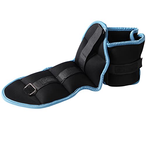 JFIT Ankle Weights - Ankle Weight Pair 10 Weight and Bundle Options - 0.5 to 8 lbs. Each (Set of 2) Adjustable Straps – Comfortable, Breathable, Moisture Absorbent Weight Straps for Men and Women - size: 3 lb Pair