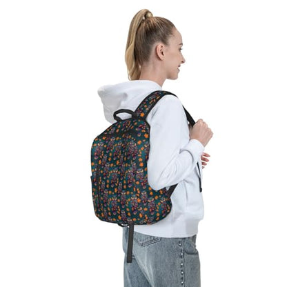 Anti Scratch Polyester Backpack Boho Mandala Owl, Smooth Surface Multipurpose Travel Pack for All Weather Daily Use Unisex - color: Picture (44)