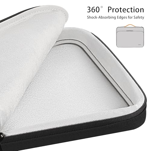 DOMISO 360 Protective Laptop Sleeve 17.3 inch Laptop Case with Handle Laptop Carrying Case for 17 inch Asus Dell 17.3" IdeaPad 3 Gen 7 17.3" ZBook Fury 17.3 G8/HP Envy/LG Gram 17",Black - color: Black, size: 17-17.3 inch