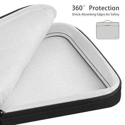 DOMISO 360 Protective Laptop Sleeve 15.6 inch Laptop Case with Handle Laptop Carrying Case for 15 inch MacBook Air/Pro Laptop Case 15.6 inch Compatible with MacBook Air 15 inch M3 2024,Black - color: Black, size: 15-15.6 inch