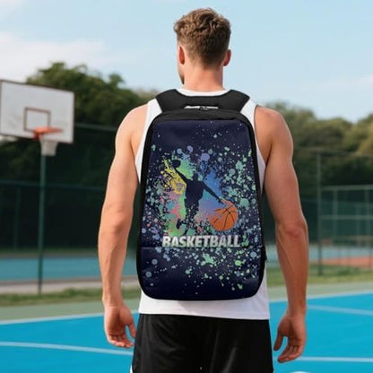 Basketball Backpack With Separate Ball Compartment And Shoes Fit Basketball Volleyball Football - color: Hoopster