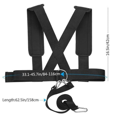 kowaku Speed Training Harness Adjustable Strength Training Vest Strap Multiple D-Rings Sled Harness for Athletes - style: Upgraded Version