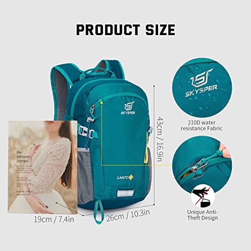 SKYSPER Small Hiking Backpack, 20L Lightweight Travel Backpacks Hiking Daypack for Women Men - color: Lantc20-teal, size: 20l