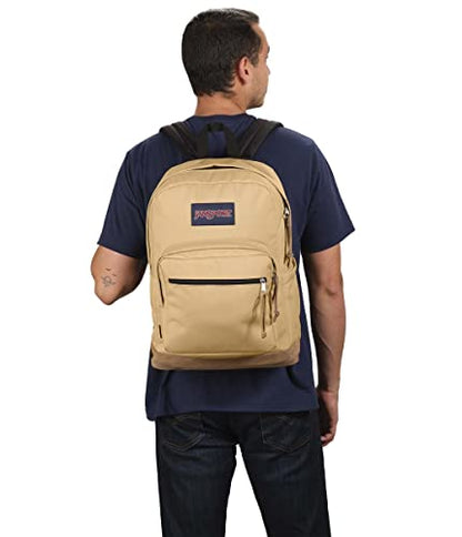 JanSport Right Pack Backpack - Durable Daypack with Padded 15" Laptop Sleeve, Spacious Main Compartment & Integrated Water Bottle Pocket - Curry - color: Curry
