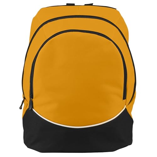 Augusta Sportswear Large Tri-Color Backpack, One Size, Gold/Black/White - color: Gold/Black/White