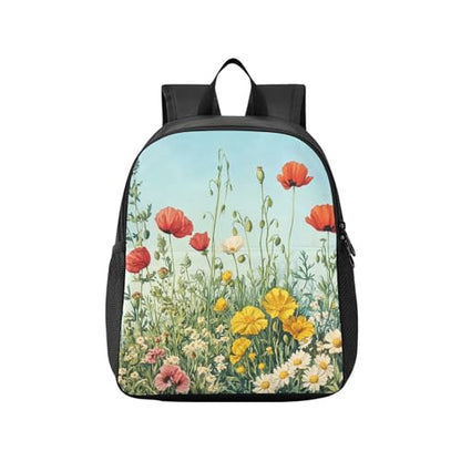 Blueangle Lightweight Waterproof Backpack for Travel & Daily Use, Durable Wildflowers Daypack for Outdoor（370）